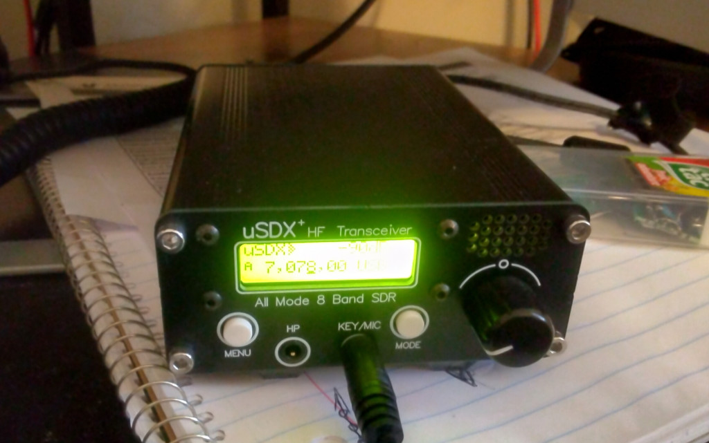 usdx+ chinese clone HF radio white button version
